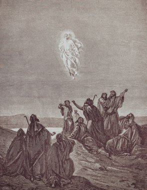 Gustave Dore 'dan gelen grafiksel sanat Kutsal İncil' de yayınlandı..