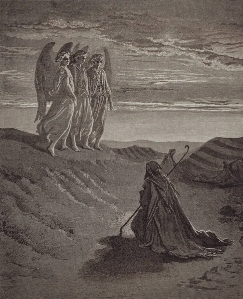 Γραφική τέχνη από Gustave Dore που δημοσιεύθηκε στην Αγία Γραφή. — Φωτογραφία Αρχείου