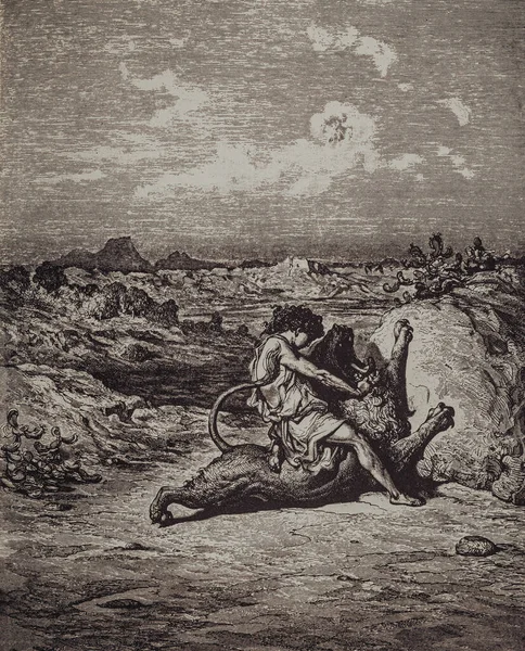 Gustave Dore 'dan gelen grafiksel sanat Kutsal İncil' de yayınlandı..