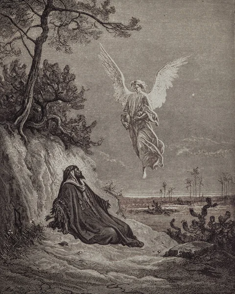 Graphic art from Gustave Dore published in The Holy Bible. — Stock Fotó