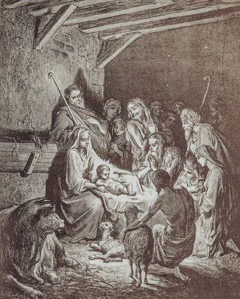 Graphic art from Gustave Dore published in The Holy Bible. — Fotografia de Stock