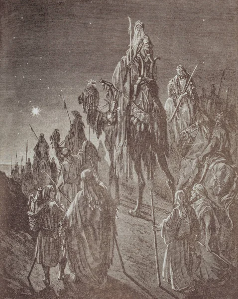 Arta grafică de la Gustave Dore publicată în Sfânta Biblie. — Fotografie, imagine de stoc