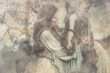 Taş duvar ve güzel bir yapı. Kaya arkaplanı.