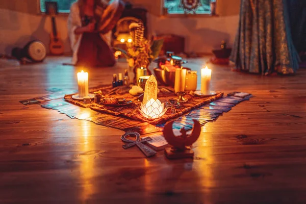 Cacao Ceremony Space Heart Opening Medicine Ceremony Space — Fotografia de Stock