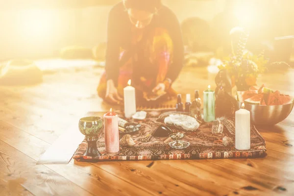 Cacao Ceremony Space Heart Opening Medicine Ceremony Space — Stockfoto
