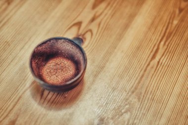 cup of cocoa after the cocoa ceremony