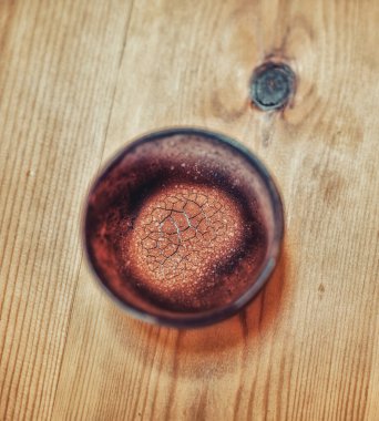 cup of cocoa after the cocoa ceremony