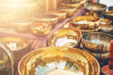 Beautiful tibetan bowl ready for meditative music