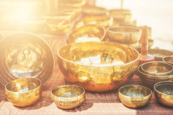 Beautiful tibetan bowl ready for meditative music