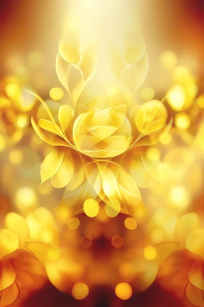 아름다운 황금빛 황금색 추상적 — 스톡 사진