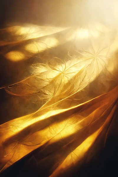 Mooie Gouden Bloem Achtergrond Golden Abstracte Achtergrond — Stockfoto