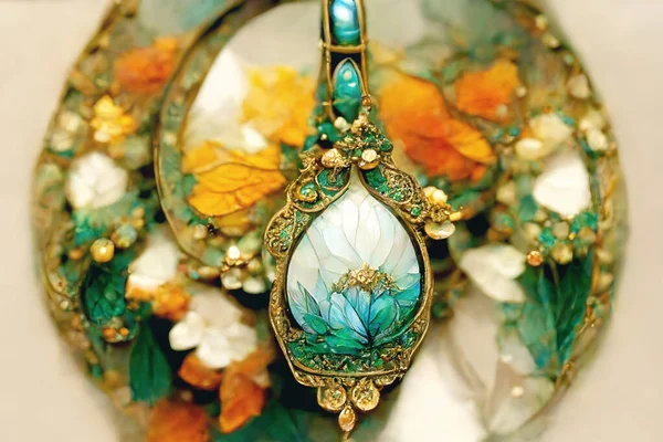 Beautiful Jewel Abstract Background Digital Illustration — Stock Photo, Image