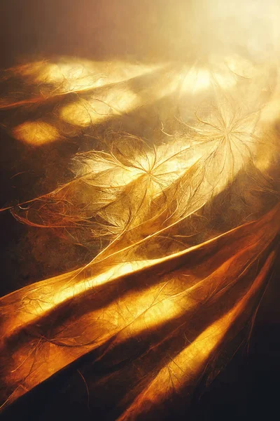 Красивый Золотой Цветочный Фон Золотой Абстрактный Фон — стоковое фото