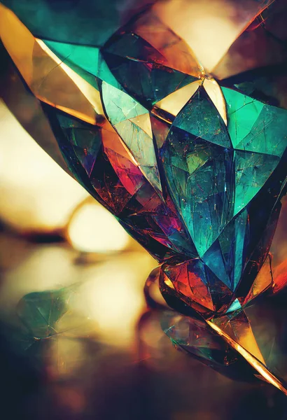 Beautiful Jewel Abstract Background Digital Illustration — Stock Photo, Image