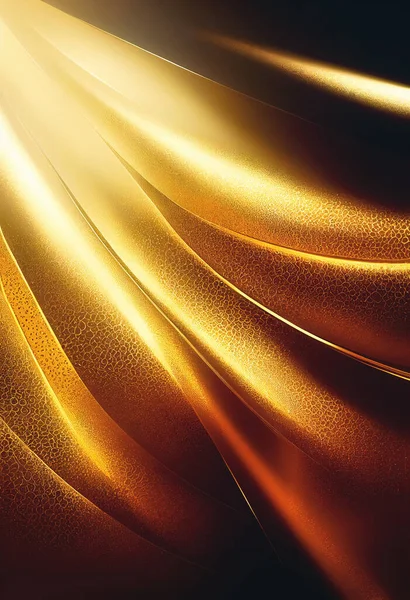 Absztrakt Fényes Színű Arany Hullám Luxus Háttér — Stock Fotó
