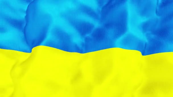 Seamless loop endless high quality animation of the UKRAINE flag. 4K — Stock Video