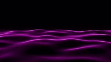 4K 3D eflatun menekşe halkalı kusursuz dalgaların animasyonu. Sonsuz hareket arkaplanı