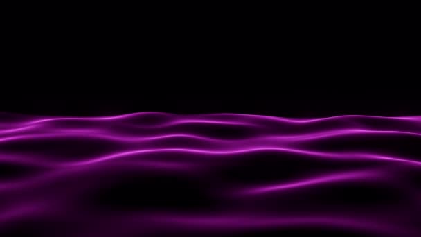 Рендеринг Анимации Пурпурного Фиолетового Цикла Бесшовных Волн Бесконечный Фон Движения — стоковое видео