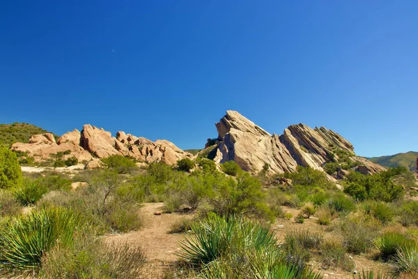 Nationalpark Vasquez Rocks Kalifornien Mit Bergen Und Einzigartigen Felsformationen — Stockfoto