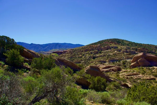 Park Narodowy Vasquez Rocks Położony Kalifornii Górami Unikalnymi Formacjami Skalnymi — Zdjęcie stockowe
