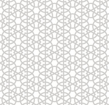 Açık gri arkaplanı olan kusursuz geometrik desen, Vektör Resimleri