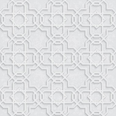 Grunge Açık Gri Arkaplanlı Geometrik Desen, Vektör Resimleri