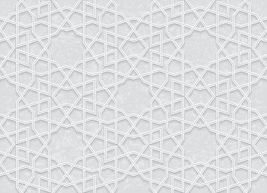 Açık gri arkaplanı olan kusursuz geometrik desen, Vektör Resimleri