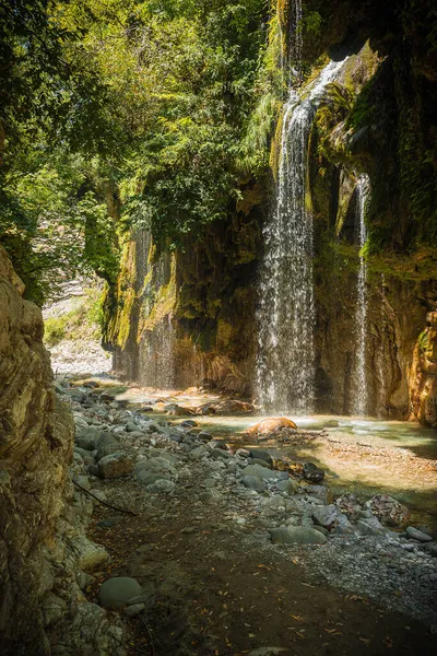 Vodopády Řece Krikiliotis Panta Vrexei Evritania Řecku — Stock fotografie