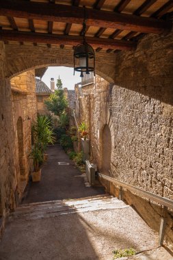 İtalya 'nın Perugia kentindeki pembe taş şehir Assisi' de resim gibi bir şehir.