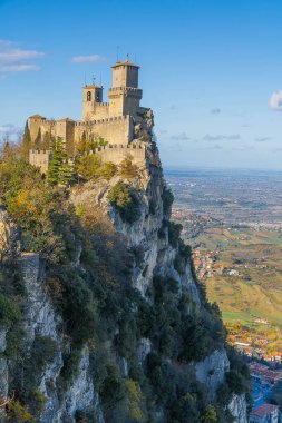 Guaita 'nın resmi ya da San Marino Cumhuriyeti' nin ilk kulesi.