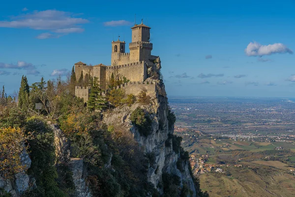 Guaita Nın Resmi San Marino Cumhuriyeti Nin Ilk Kulesi — Stok fotoğraf