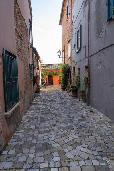 Paysage Urbain Dans Les Rues Borgo Santarcangelo Romagna Émilie Romagne — Photo
