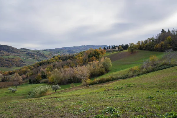 Talya Daki Emilia Romagna Dağlarında Sonbahar Manzarası — Stok fotoğraf