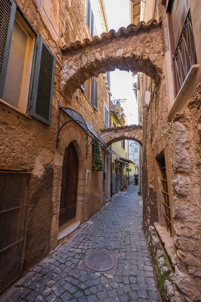 Hermoso Paisaje Urbano Borgo Alatri Provincia Fronzinone Italia —  Fotos de Stock