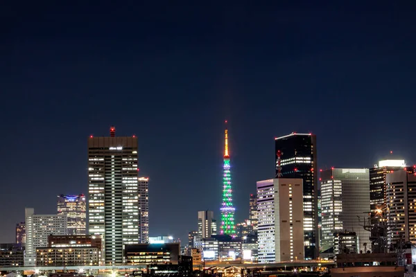 Tour Tokyo Avec Illuminations Noël — Photo