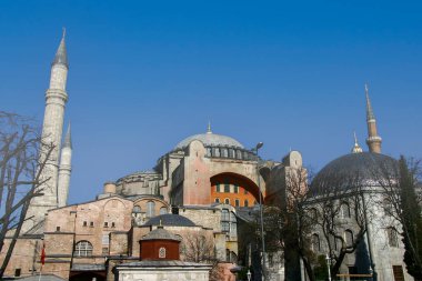 İstanbul, Türkiye 'deki Ayasofya Büyük Camii' nin dışı