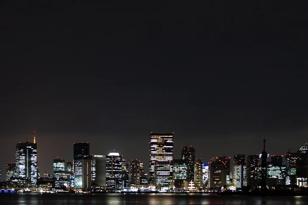 Des Gratte Ciel Illuminés Tokyo Dans Nuit — Photo