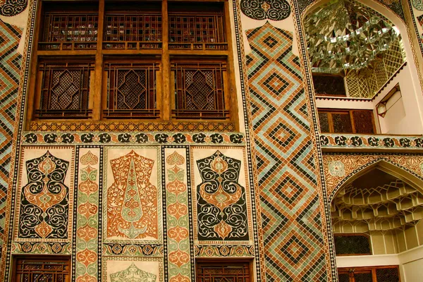 Diseño Fachada Del Palacio Shaki Khans Sheki Azerbaiyán —  Fotos de Stock