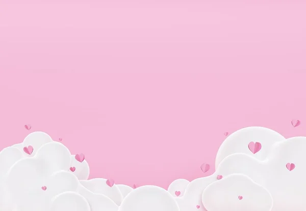 Valentine Day Baby Birth Background Concept Fond Anniversaire Des Enfants — Photo