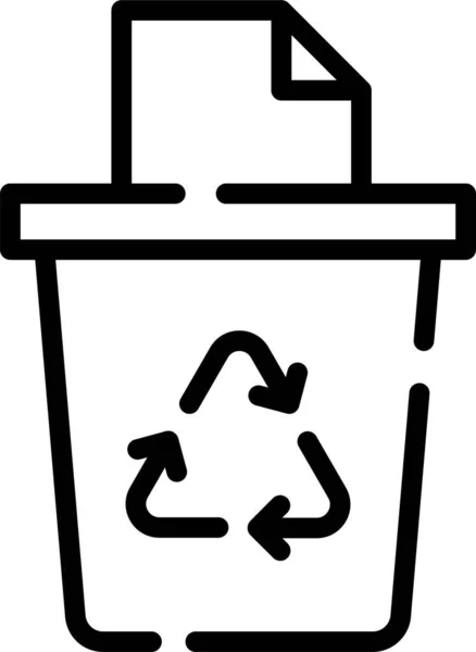 Recycler Icône Web Illustration Simple — Photo