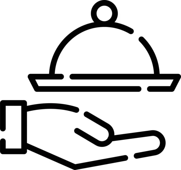 Icono Web Ilustración Servicio Alimentos —  Fotos de Stock