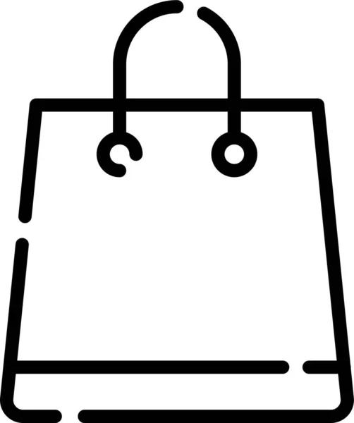 Web Ikon Illusztráció Bevásárlótáska — Stock Fotó