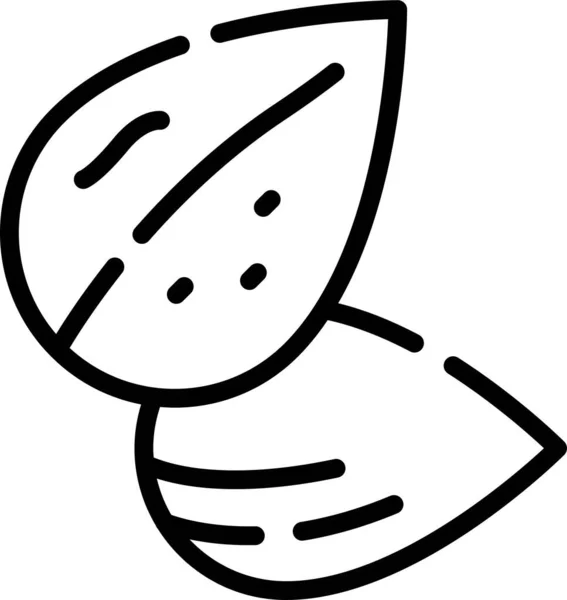 坚果种子图标符号 — 图库照片