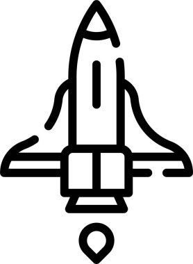 boşluk simgesi siyah ve beyaz