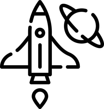 boşluk simgesi siyah ve beyaz