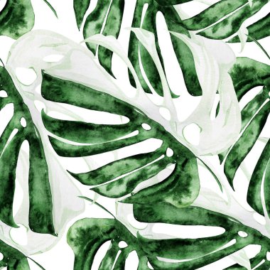 Kalıp tropiklerde canavar suluboya yapar. Tasarım ve çizimler için şablon.