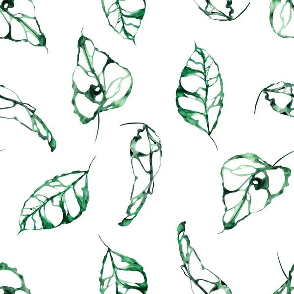 Тропічний Одвічний Акварельний Безшовний Візерунок Шаблон Прикраси Дизайну Ілюстрацій — стокове фото