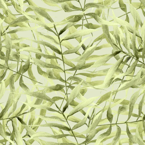 Klasik palmiye dalları dikişsiz desen. Tasarım ve çizimler için şablon.