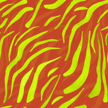 Kahverengi, pürüzsüz desenli limon zebra şeritleri. Tasarım ve çizimler için şablon.