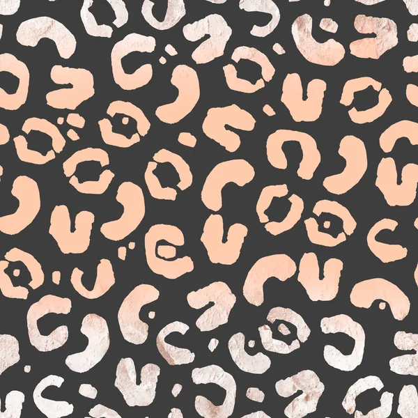 Light Pink Leopard Spots Gray Seamless Pattern Template Decorating Designs — ストック写真
